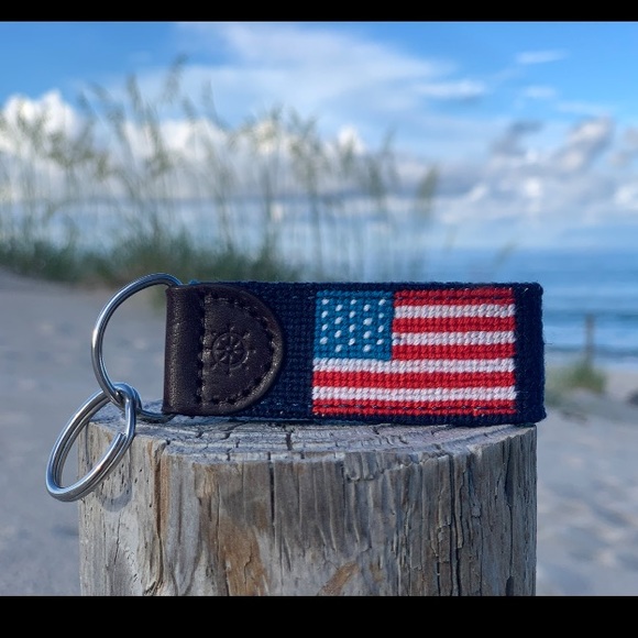Other - Brand new American Flag needlepoint key fob!